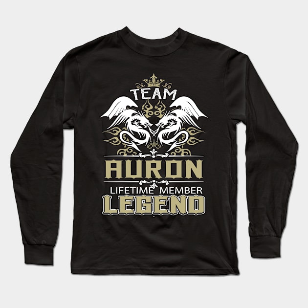 Auron Name T Shirt -  Team Auron Lifetime Member Legend Name Gift Item Tee Long Sleeve T-Shirt by yalytkinyq